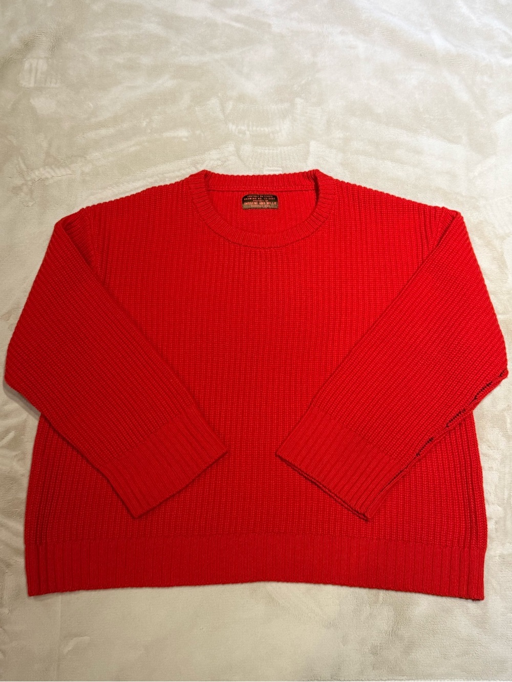 Imogene + Willie Varese Sweater in Red Wool - Picture 4 of 9